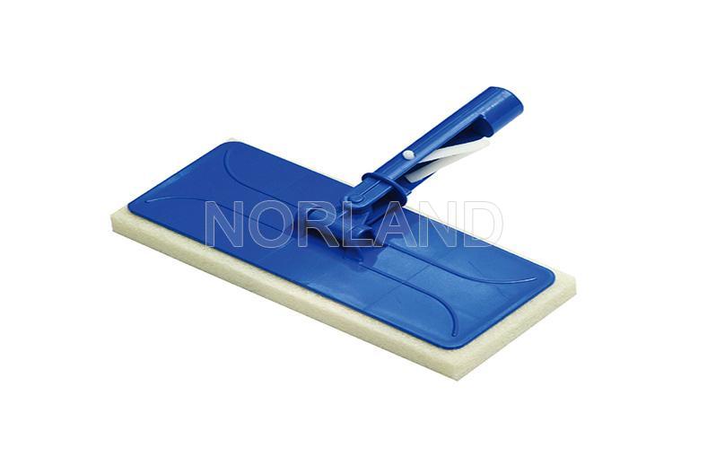 10''x4'' Scrub Pad Brush with Rotative Screw Nut Handle