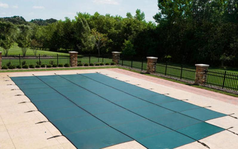 16X32FT Mesh Anti-UV Pool Safety Cover Rectangular In-Ground Pool Cover