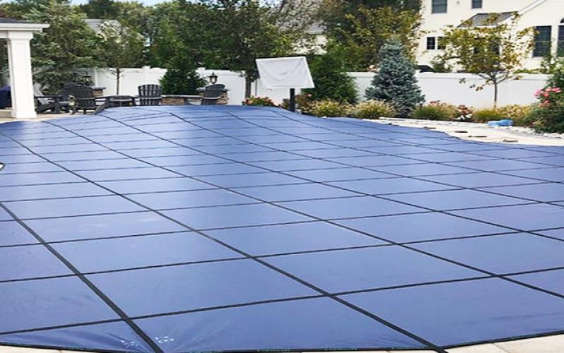 18X42FT Pool Safety Cover In-Ground Pool Cover Rectangle Safety Pool Cover