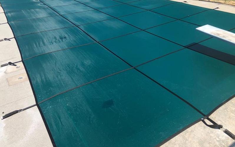 22FT X14FT Mesh Winter Pool Covers Solid Safety Pool Cover