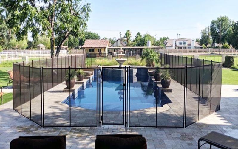 4X12FT Pool Safety Mesh Fence for Outdoor Swimming Pools