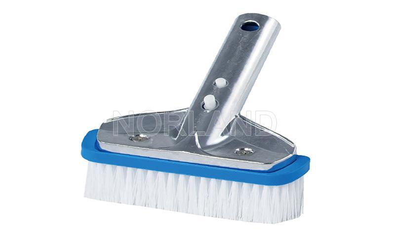 5'' Stainless Steel Algae Brush With Polished Aluminum Back 5'' Stainless Steel Algae Brush With Polished Aluminum Back