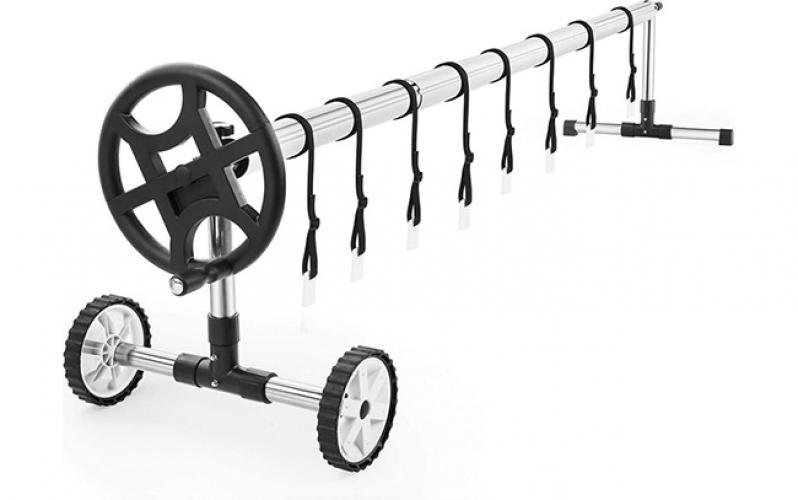 Above Ground Aluminum and Stainless Steel Swimming Pool Cover Roller Reel Above Ground Aluminum and Stainless Steel Swimming Pool Cover Roller Reel