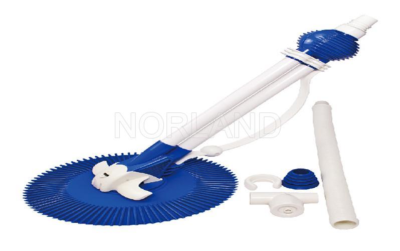 Automatic Pool Cleaner with Long Curved Weight and Easy Clean Ball Head