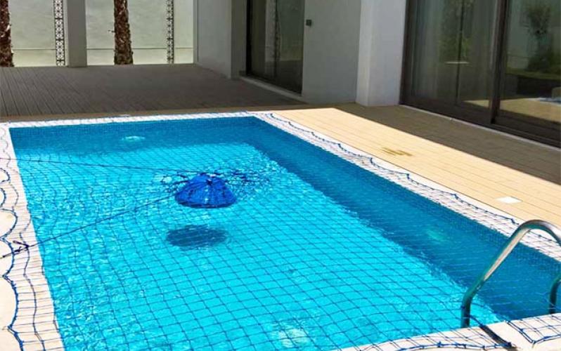 Blue DIY Safety Net for Swimming Pools Cover and SPA Cover