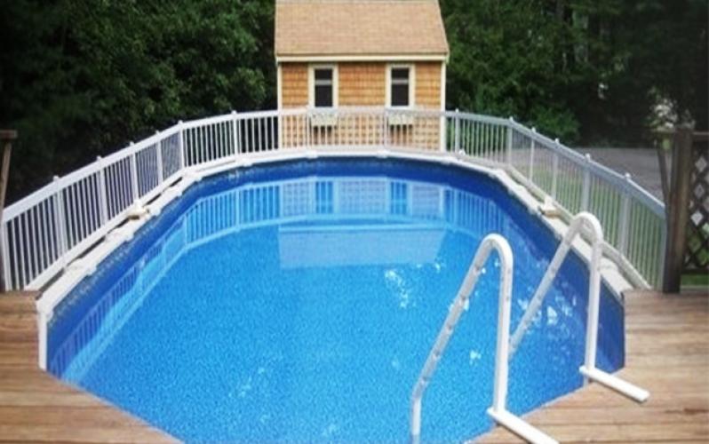 China Customized Pool Fence Above Ground Fence Kit White Removable Pool Fence