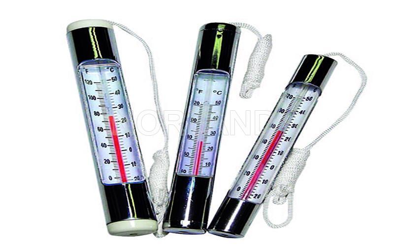 Chrome Plated Round Thermometer(6-3/4