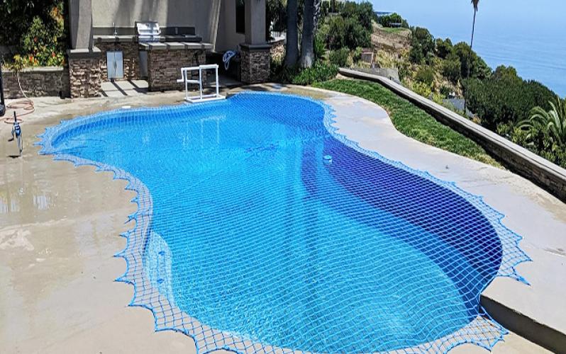 Custom Black or Blue Color Swimming Pool Cover Safety Net