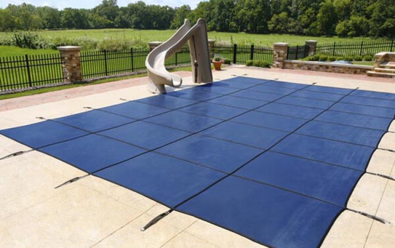 High Strength In-Ground Swimming Pool Safety Covers Solid Pool Cover