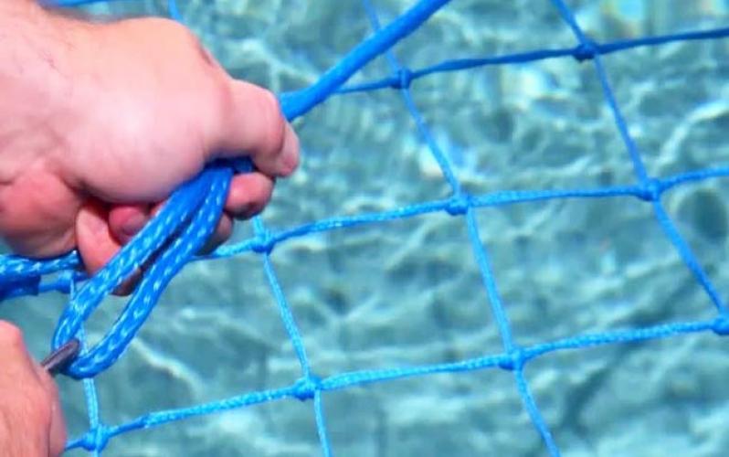 Inground Swimming Pool Cover Safety Net for The Protection of Children & Pets