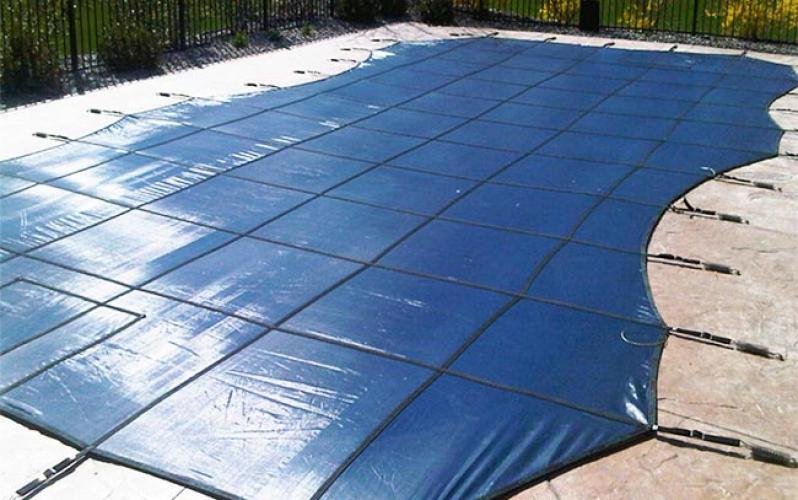 PP Mesh Winter Swimming Pool Safety Cover for In-Ground Pool