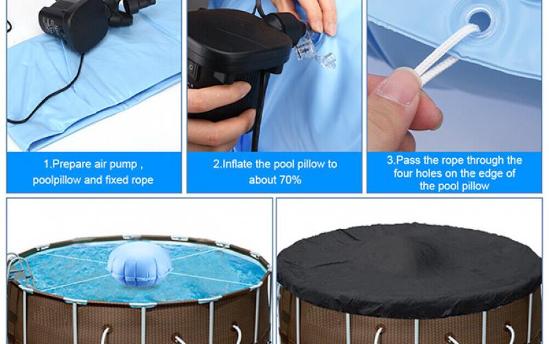 PVC Pool Air Pillow with Rope Pool Closing Covers Round Pool Accessories PVC Pool Air Pillow with Rope Pool Closing Covers Round Pool Accessories