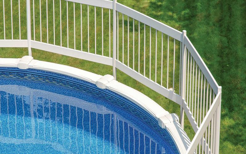 Premium Fencing White PVC Safety Fence Kits for Above Ground Pools
