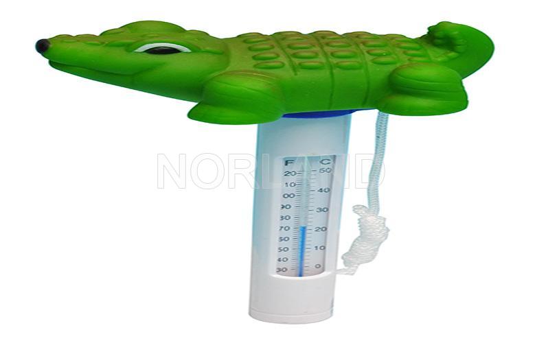 Round Thermometer Crocodile