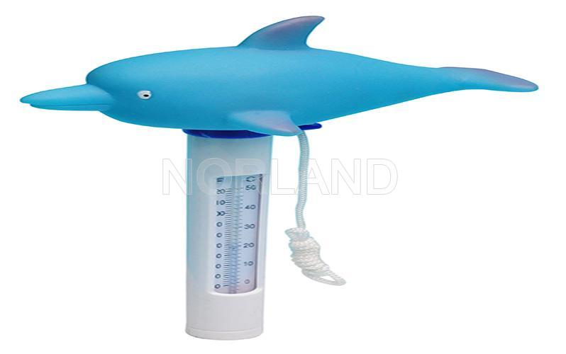 Round Thermometer Dolphin