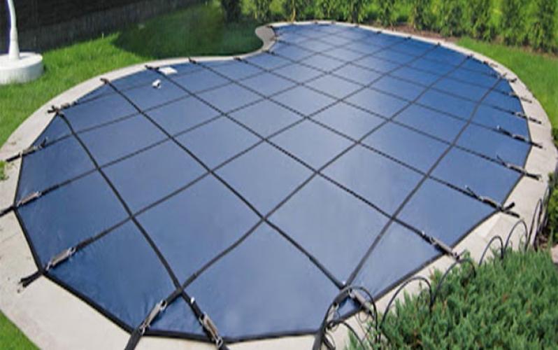 Solid Safety Swimming Pool Cover Safety Mesh Cover