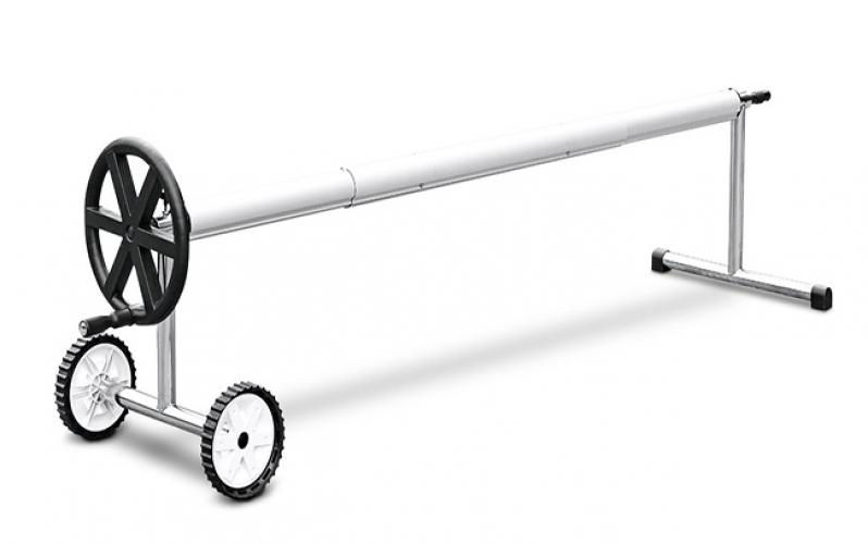 Swimming Pool Cover with Roller Wheel Solar Blanket Adjustable Pool Cover Reel Swimming Pool Cover with Roller Wheel Solar Blanket Adjustable Pool Cover Reel