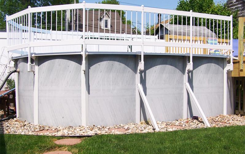 UV-Resistant White PVC Swimming Pool Fence for Above Ground Pool UV-Resistant White PVC Swimming Pool Fence for Above Ground Pool