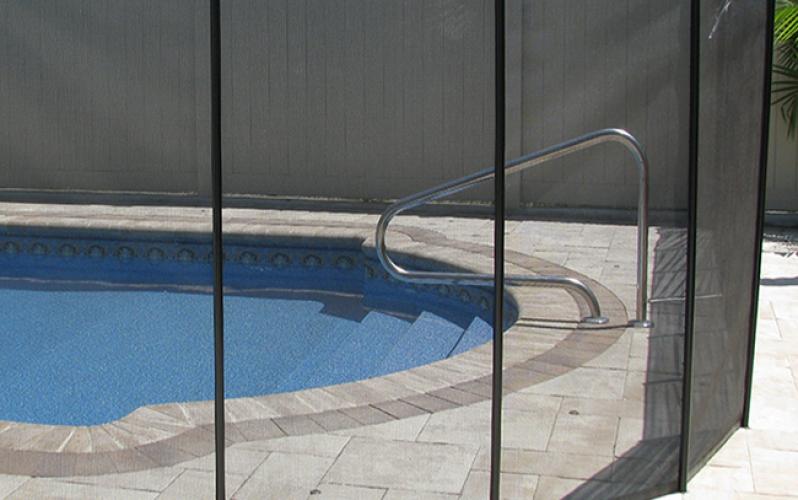 Wear Resistance Folding Swimming Pool Fence for In-Ground Pools