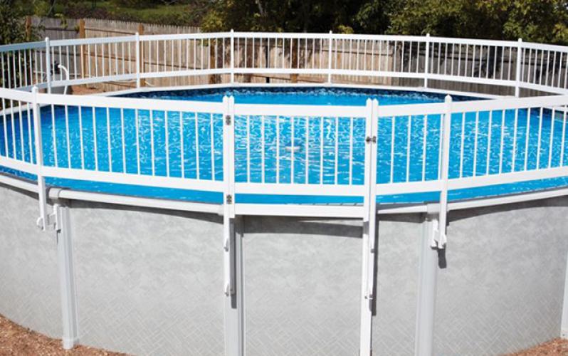 White Above Ground Swimming Pool Fence Kit Safety Pool Fence White Above Ground Swimming Pool Fence Kit Safety Pool Fence